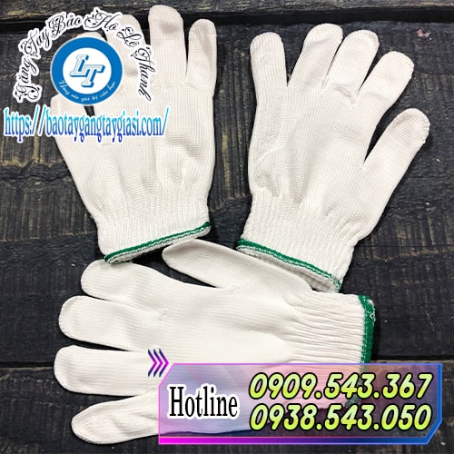 Găng tay sợi poly bảo hộ an toàn khi làm việc Găng tay sợi poly bảo hộ an toàn khi làm việc