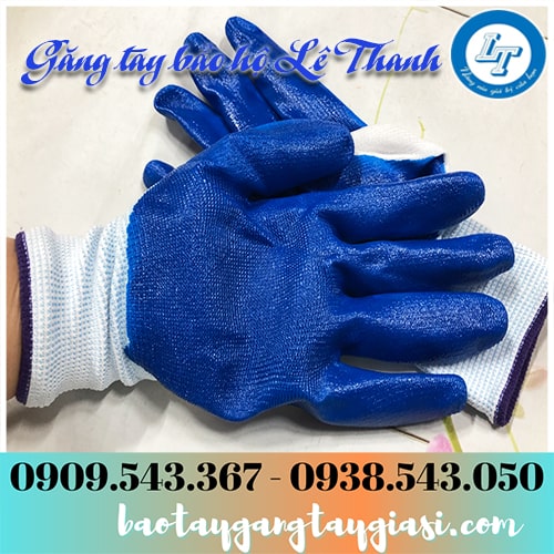 Găng tay sơn xanh Găng tay sơn xanh