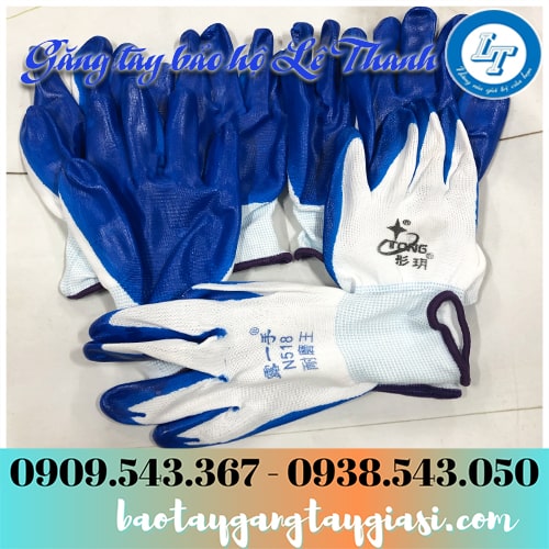 Găng tay sơn xanh giá sỉ tốt