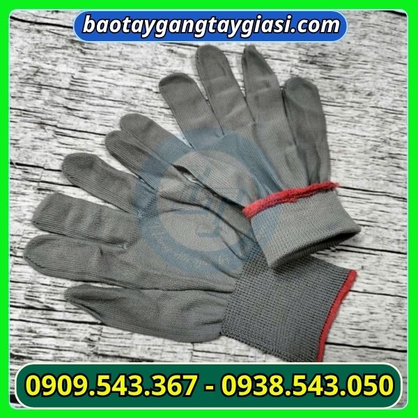 Găng tay thun mỏng màu xám Găng tay thun mỏng