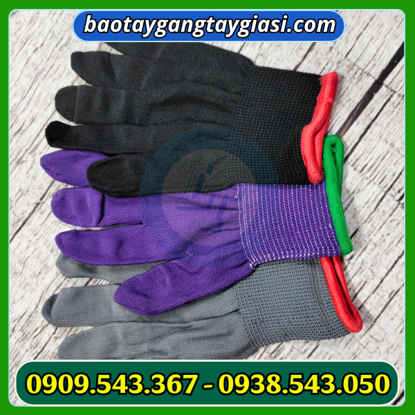 Găng tay thun mỏng nhiều màu sỉ rẻ Găng tay thun mỏng nhiều màu