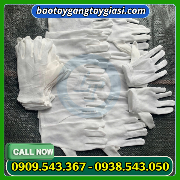 Găng tay vải thun PE Găng tay vải thun PE