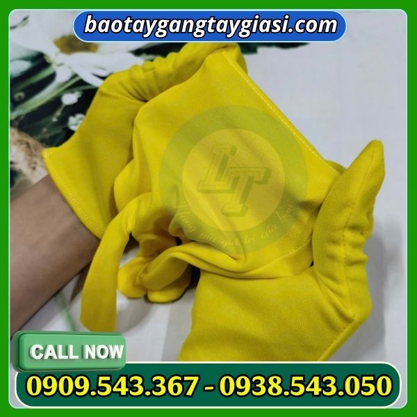 Găng tay thun vàng T8 co giãn tốt Găng tay thun vàng T8