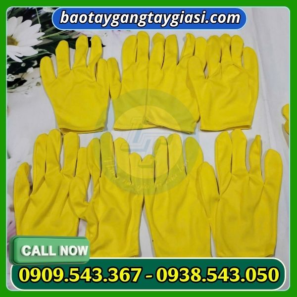 Găng tay thun t8 màu vàng Găng tay thun t8 màu vàng
