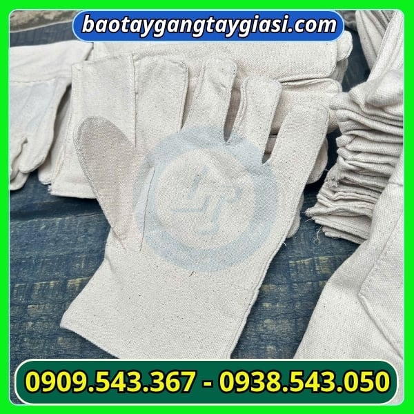 Găng tay vải bạt số 9 giá rẻ Găng tay vải bạt số 9