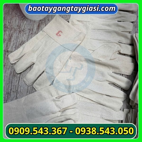 Găng tay vải bạt số 9 Găng tay vải bạt số 9