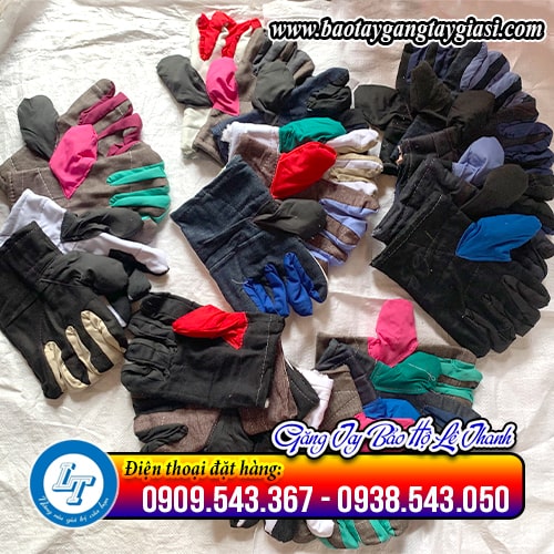 Găng tay vải mập đa dạng mẫu mã màu sắc Găng tay vải mập đa dạng mẫu mã màu sắc