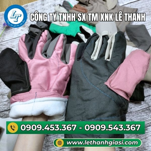 Găng tay vải mập nhiều màu Găng tay vải mập