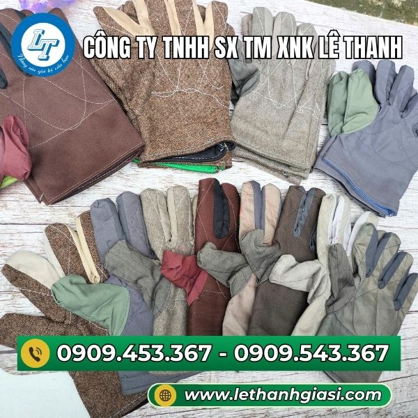 Găng tay vải mập giá rẻ tại kho Lê Thanh Găng tay vải mập