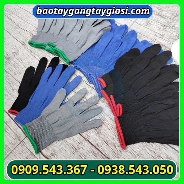 Găng tay vải mút sỉ giá tốt Găng tay vải mút