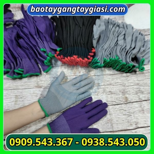 Găng tay vải mút đeo đẹp, làm việc hiệu quả Găng tay vải mút