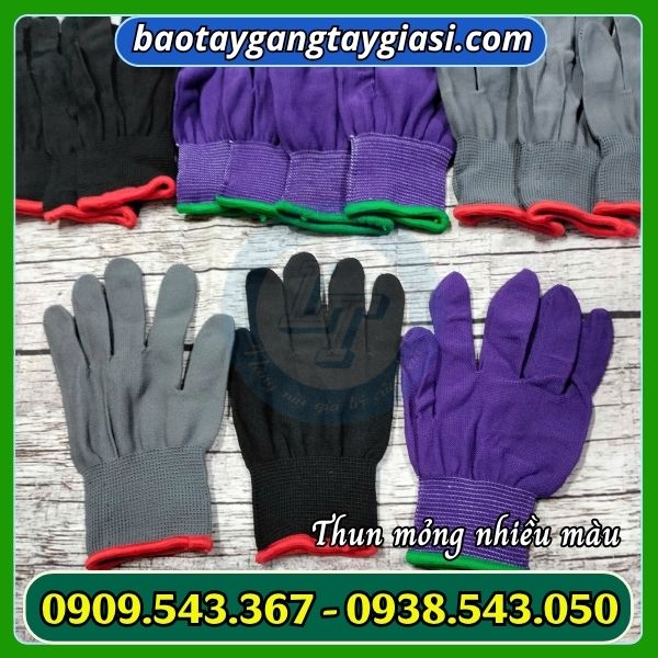Găng tay thun mỏng Găng tay thun mỏng