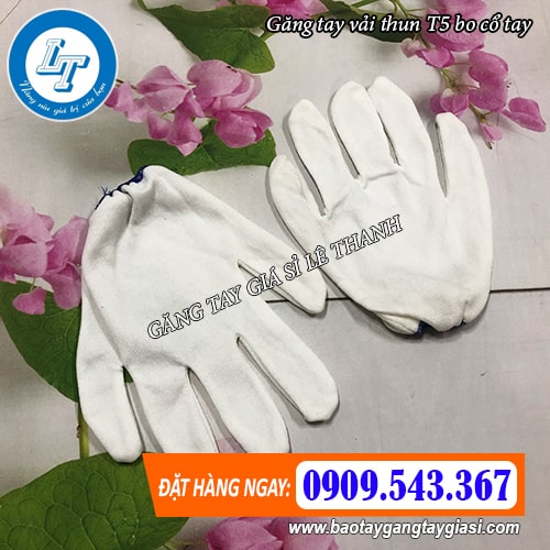 găng tay vải thun t5 bo cổ tay chất lượng găng tay vải thun t5 bo cổ tay chất lượng
