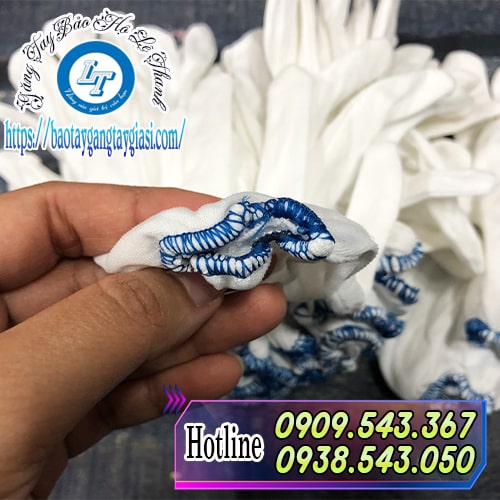 Găng tay vải thun T5 bo viền cổ tay