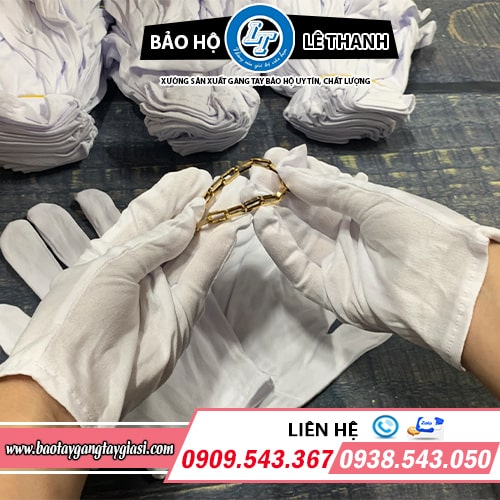 Găng tay vải thun trắng giá sỉ rẻ tại xưởng Găng tay vải thun trắng giá sỉ rẻ tại xưởng