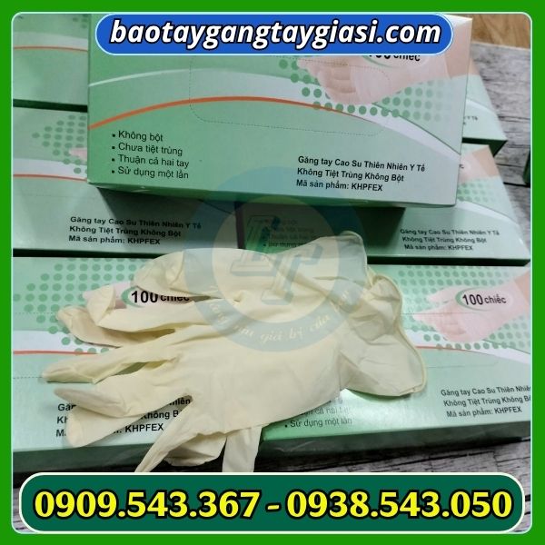 Găng tay y tế vglove latex không bột giá sỉ Găng tay y tế vglove latex không bột