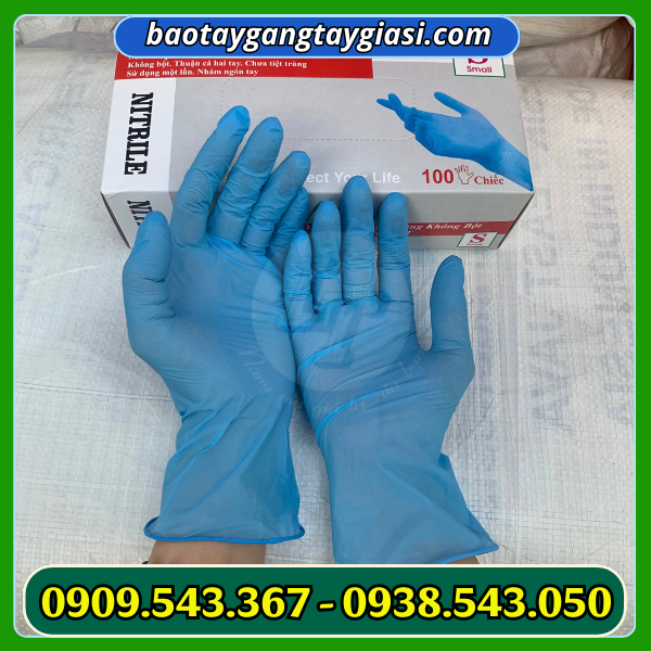 Găng tay y tế màu xanh Găng tay y tế màu xanh