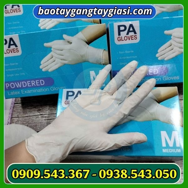 Găng tay y tế latex có bột Găng tay y tế latex có bột