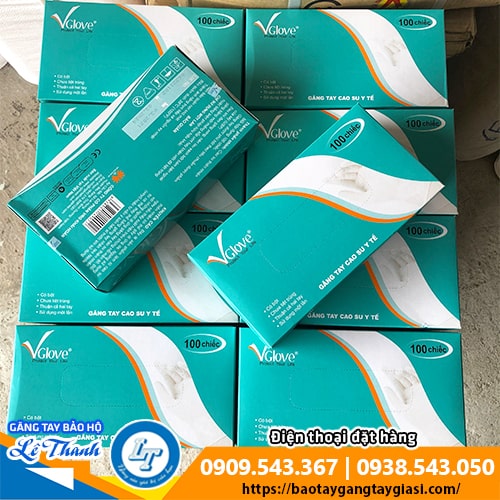 Găng tay y tế có bột chất lượng có tem chính hãng