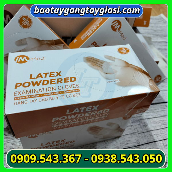 Sỉ găng tay latex có bột Sỉ găng tay latex có bột