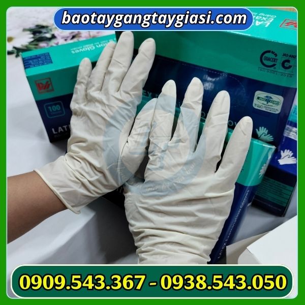 Găng tay y tế latex có bột hàng cao cấp Găng tay y tế latex có bột