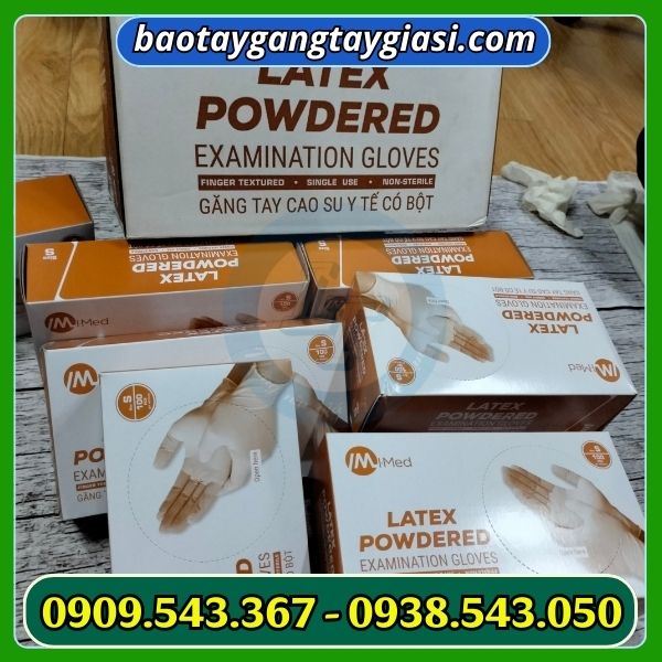 Găng tay y tế latex có bột giá xưởng Găng tay y tế latex có bột