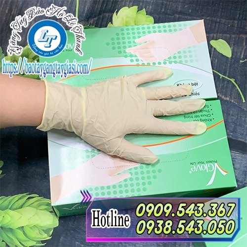 Găng tay y tế không bột ôm sát không dễ rơi tuột