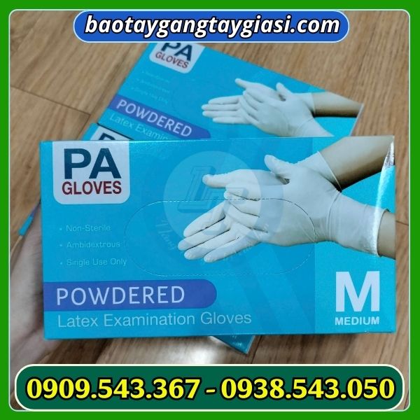 Găng tay y tê latex có bột Găng tay y tê latex có bột