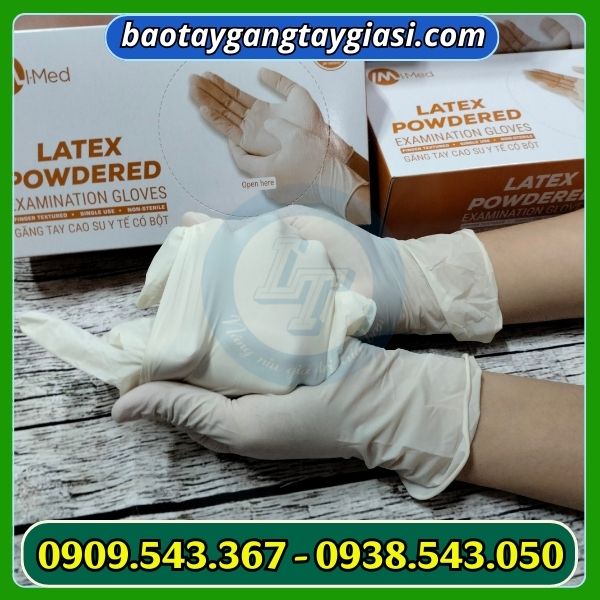 Găng tay y tế latex có bột
