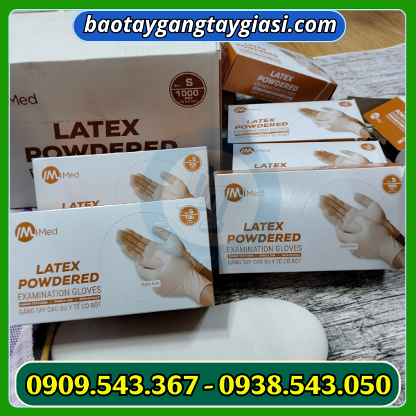 Găng tay y tế latex có bột