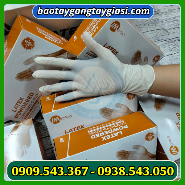 Găng tay y tế latex có bột