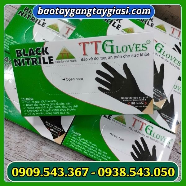 Găng tay y tế màu đen Găng tay y tế giá rẻ tại xưởng
