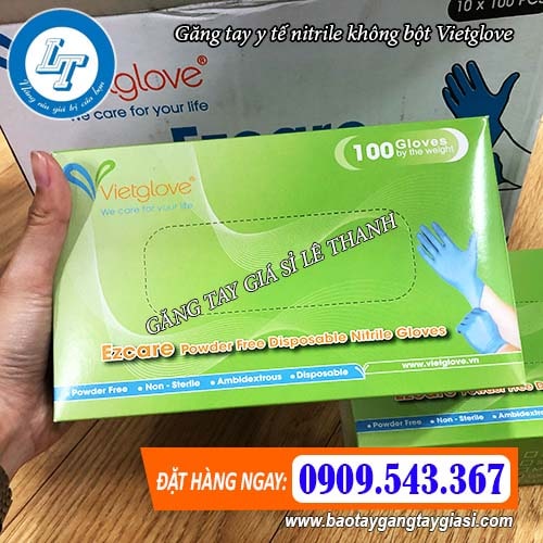 găng tay y tế nitrile không bột vietglove chính hãng găng tay y tế nitrile không bột vietglove chính hãng