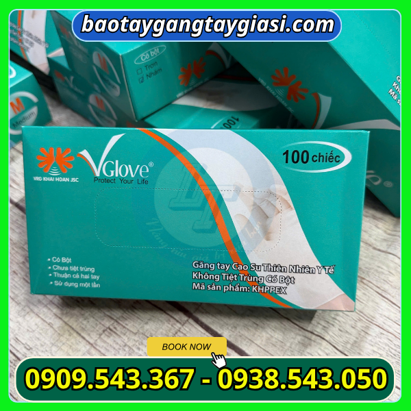 Găng tay y tế Vglove giá sỉ HCM Găng tay y tế Vglove chất lượng