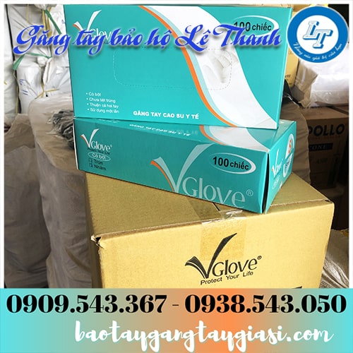 Găng tay y tế Vglove loại có bột Găng tay y tế Vglove loại có bột