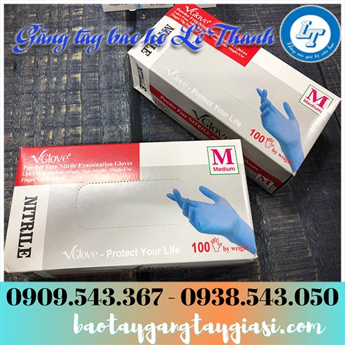 Găng tay y tế Vglove Nitrile không bột Găng tay y tế Vglove Nitrile không bột