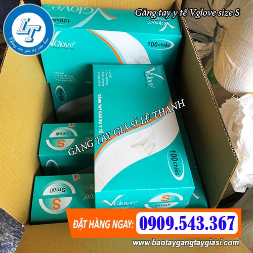 găng tay y tế vglove size s 1 thùng 10 hộp găng tay y tế vglove size s 1 thùng 10 hộp