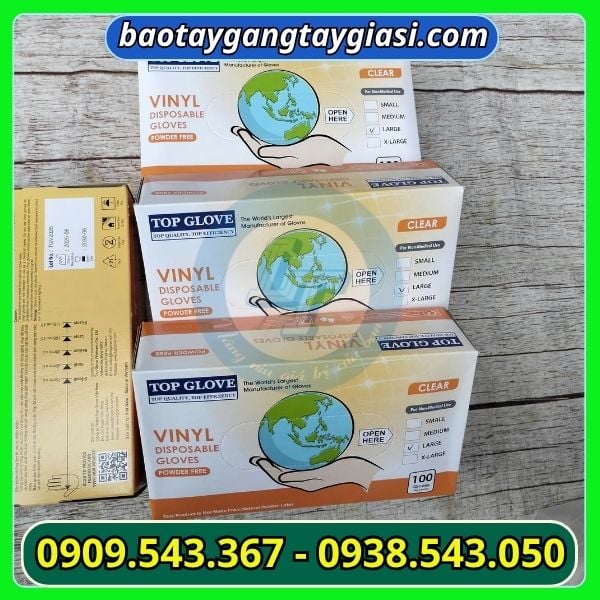 Găng tay Vynil trong suốt