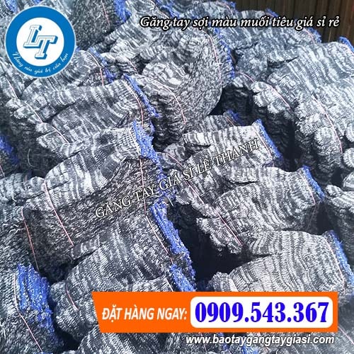 giá bán sỉ găng tay sợi màu muối tiêu rẻ giá bán sỉ găng tay sợi màu muối tiêu rẻ