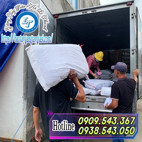 Giao bao tay xốp trắng