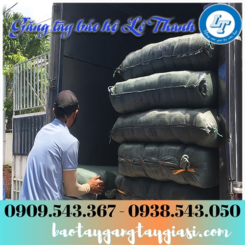 Giao sỉ găng tay sợi poly trắng