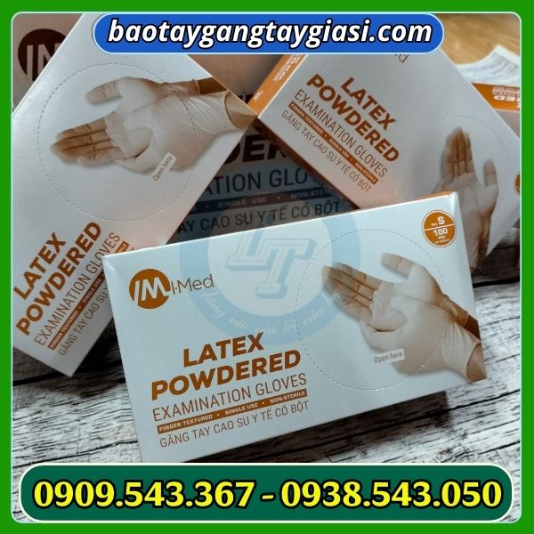 Găng tay y tế latex có bột sỉ rẻ Găng tay y tế latex có bột