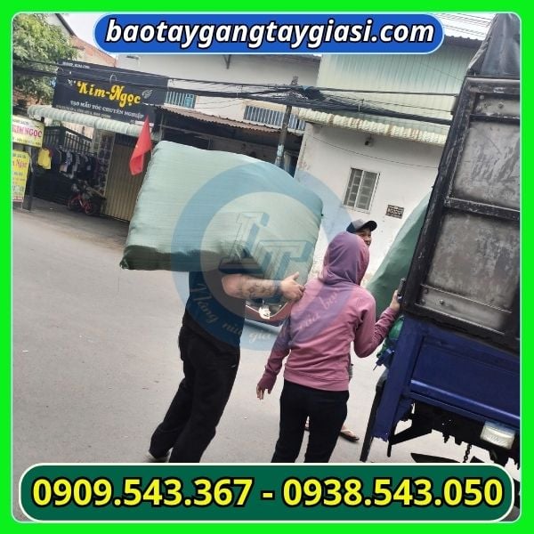 Găng tay len muối tiêu 80g giao hàng Giao hàng