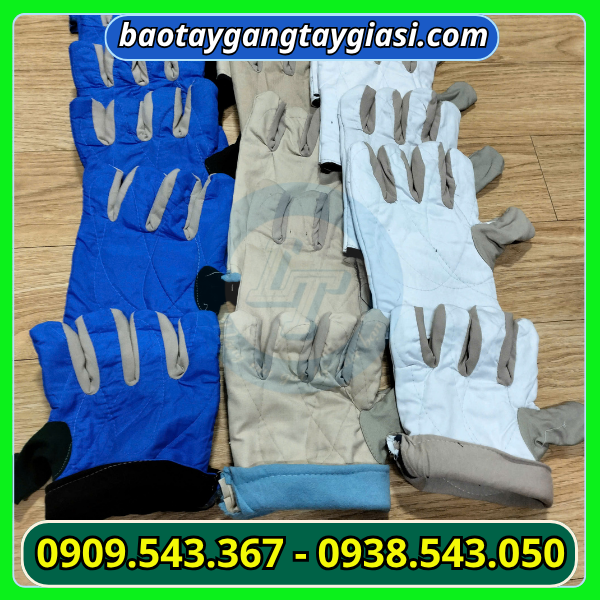 Găng tay vải kaki dày mập Găng tay vải kaki