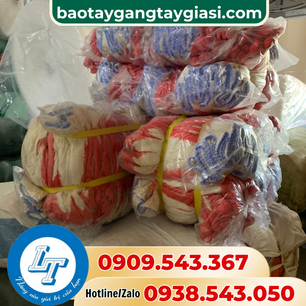 Găng tay len nhúng nhựa giá sỉ Găng tay len nhúng nhựa giá sỉ