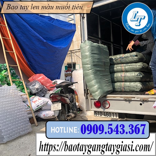 Mua sỉ bao tay len muối tiêu chất lượng