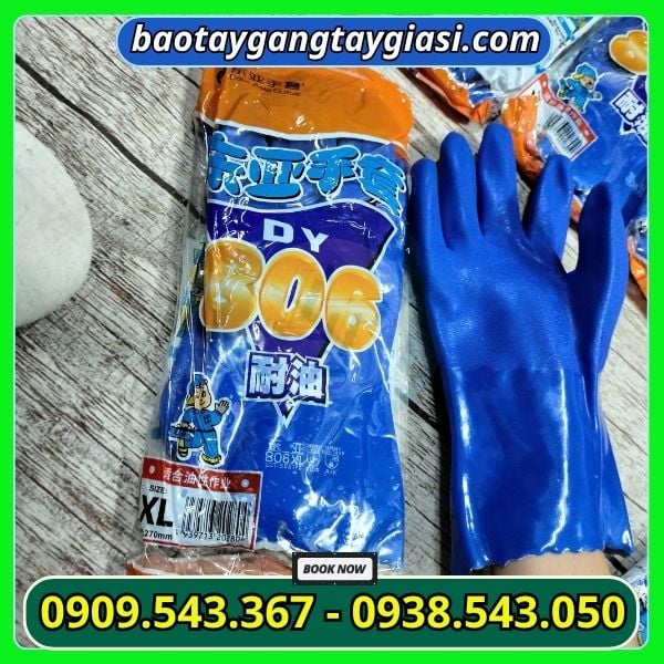 Găng tay chống dầu hoá chất 806 giá xưởng Găng tay chống dầu hoá chất 806