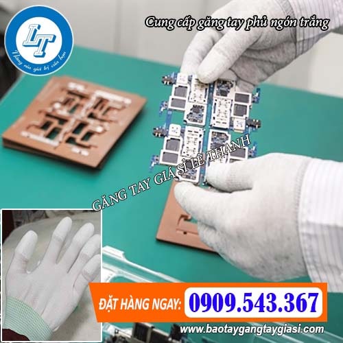 cung cấp găng tay phủ ngón trắng chống tĩnh điện cung cấp găng tay phủ ngón trắng chống tĩnh điện