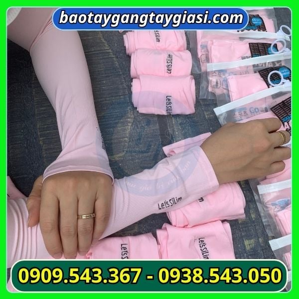 Ống tay chống nắng màu hồng Ống tay chống nắng giá sỉ