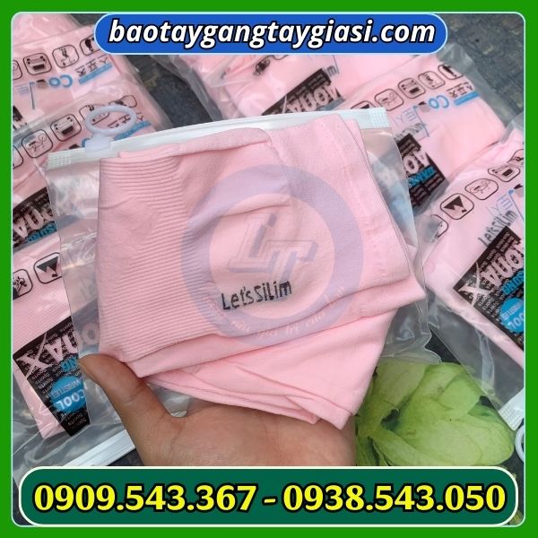 Găng tay chống nắng màu hồng Găng tay chống nắng màu hồng